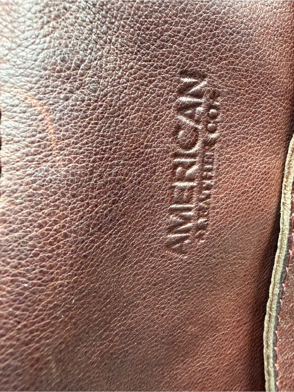 American Leather Co. Hobo Purse Bag Dark Brown - Picture 13 of 16